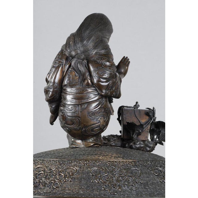 Large Perfume Burner or Koro by Oshima Joun, 1870s For Sale - Image 13 of 18