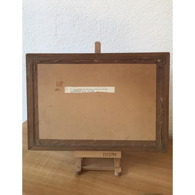 Louys Van Den Bussche, Les dunes sur la côte belge, 1927, Watercolor on Paper, Framed For Sale - Image 8 of 10