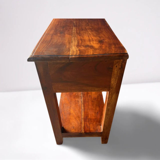 19th Century French Oak Console Table With Drawers For Sale - Image 12 of 12