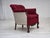 Mid-Century Modern Danish Armchair in Red and Light Grey Wool and Oak, 1950s For Sale - Image 3 of 18