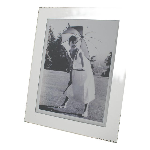 French Mirrored Glass Picture Frame, circa 1940 For Sale