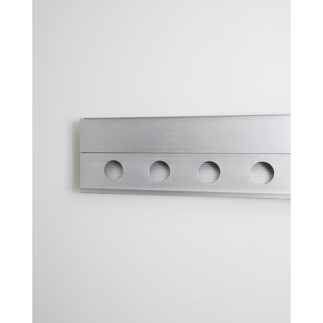 A rare and decorative french mid century architectural wall mounted ventilation aerator shutter in beautiful and naturally...