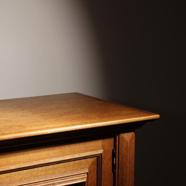 Brutalist Oak 2-Door Sideboard, Germany, 1970s For Sale - Image 6 of 11