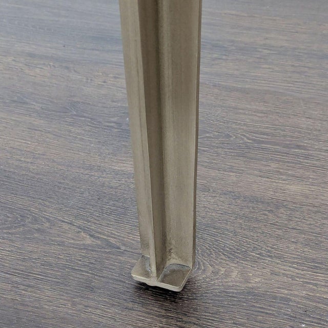 Brass Cb2 Paradigm Dining Table For Sale - Image 8 of 8