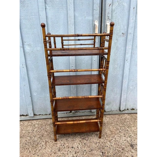 19th Century Antique Four Tier Bamboo Rack. | Chairish