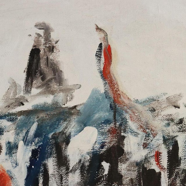 Fernando Wamprechts, Figurative Composition, Oil Painting on Canvas, Framed For Sale - Image 6 of 12