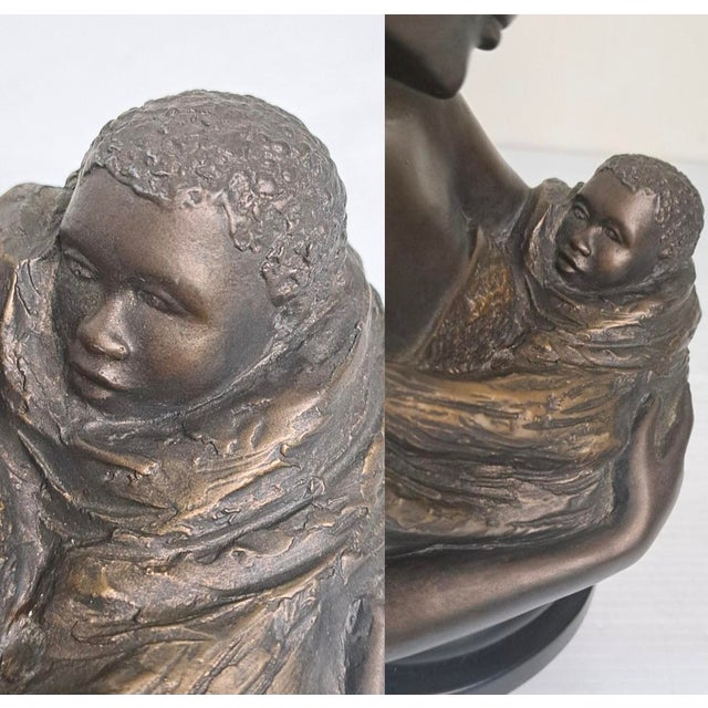 1997 Austin Productions “Treasured Moments” Mother and Child Sculpture by Alice Heath Riordan (Ecila) For Sale - Image 10 of 12