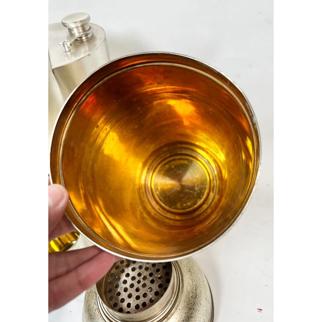 Antique Art Deco Silver Plated German Traveling Cocktail Set Rare and unusual antique silver plate travel cocktail set...