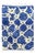 Blue and Ivory Hand-Knotted Moroccan Mrirt Rug, 2010s For Sale