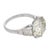 Mid Century Gia 6.29 Carat Diamond Platinum Engagement Ring, Size 7.25 For Sale - Image 4 of 8