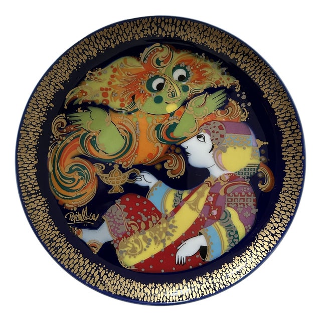 Aladdin Plate No. I by Bjørn Wiinblad for Rosenthal, 1970s For Sale