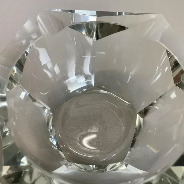 Large Murano Faceted Diamond Ashtray in the style of Flavio Poli, 1970s For Sale - Image 11 of 18