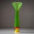 Striking studio vase from the B.A.G. (Barovier Art Glass) series, Murano, Italy, late 20th century. Crafted in vivid green...