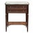 Antique French Directoire Mahogany End Table With Carrara Marble For Sale
