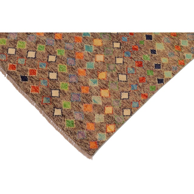 Contemporary Balochi Roy Hand Knotted Wool Rug - 3'3'' X 4'11'' For Sale - Image 4 of 10