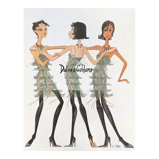 2003 Vintage Fashion Print for Dolce & Gabbana by R Toledo For Sale