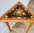 Neoclassical Vintage Italian Sorrento Marquetry Triangular Accent Table For Sale - Image 3 of 8