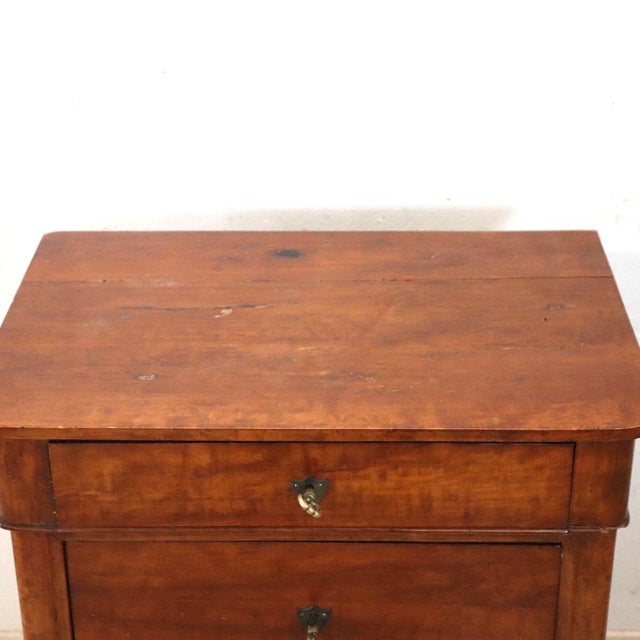 Wood Antique Chest of Drawers in Cherry, 19th Century For Sale - Image 7 of 12