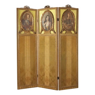 Gilded Wooden Screen, Italy, Early 20th Century For Sale