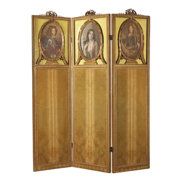 Gilded Wooden Screen, Italy, Early 20th Century For Sale