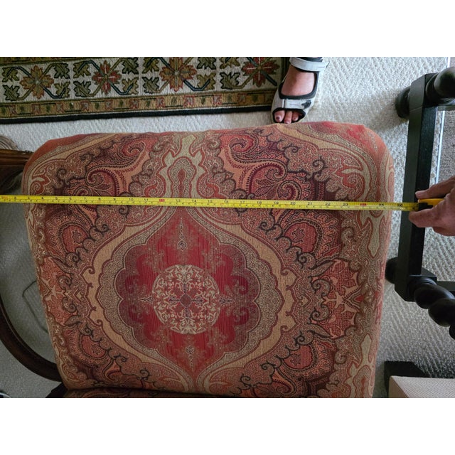 Pair of Gorgeous Bohemian Paisley Chairs by Pearson Furniture For Sale - Image 10 of 10