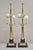 Vintage French Empire Brass & Italian Black Marble Column Table Lamps - A Pair For Sale - Image 4 of 12