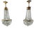 Late 19th Century Bronze and Crystal Chandeliers, Set of 2 For Sale
