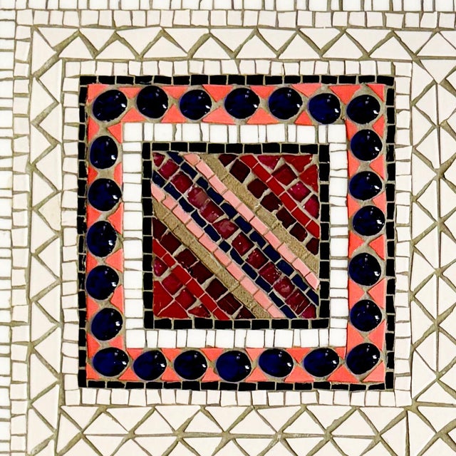 Vintage Geometric Abstract Mosaic Panel by Norbert Seroussi For Sale - Image 3 of 8