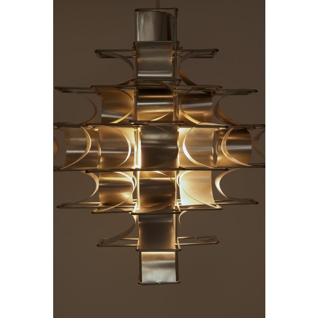 Cassiopeia Seven-Tier Pendant Light by Max Sauze for Max Sauze Studio, 1970s For Sale - Image 6 of 14