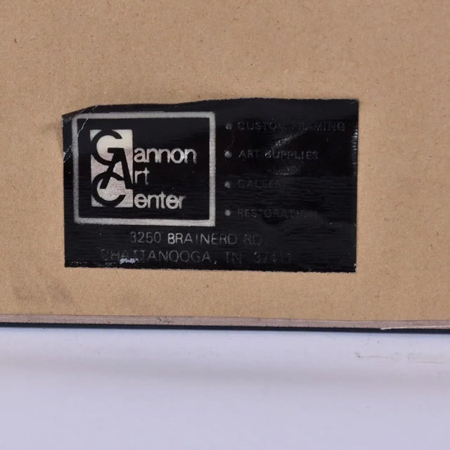 Tan 1996 Egyptian Sphinx on Papyrus Original Signed Painting by Monsef Labib For Sale - Image 8 of 10