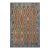 Southwestern Kilim Rust Blue Wool Rug - 8'2" X 9'6" For Sale