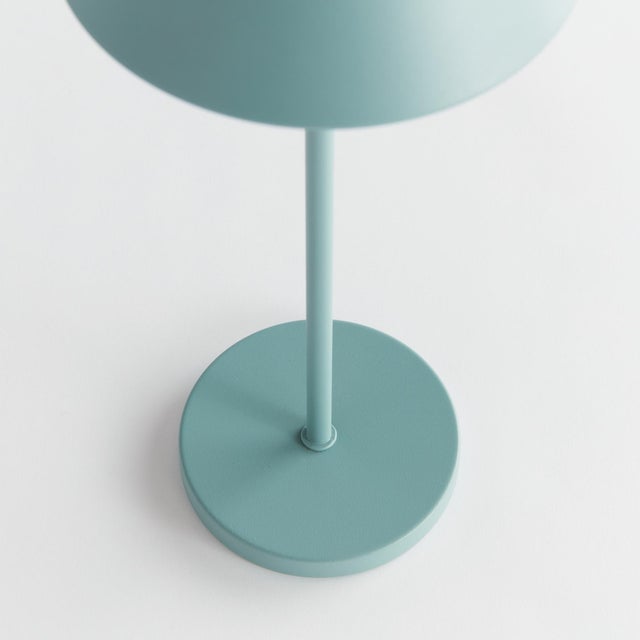Kenneth Ludwig Chicago Alluna Cordless Led Lamp 14" - Seafoam For Sale - Image 4 of 10