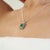 Not Yet Made - Made To Order Certified 9.3 Ct Natural Emerald Pendant With Diamond Halo in 925 Silver For Sale - Image 5 of 11