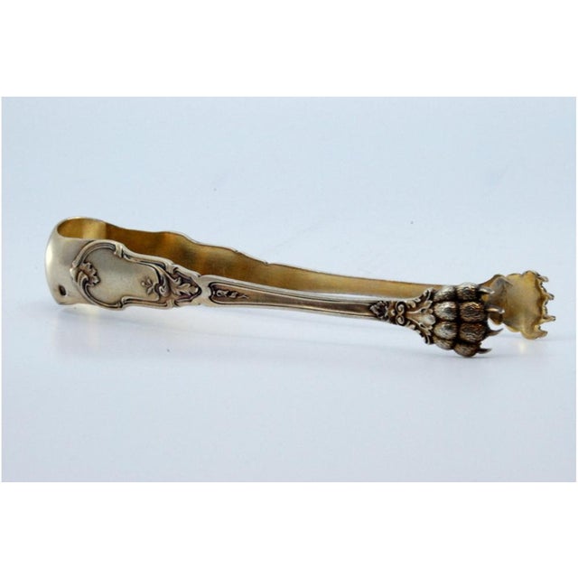 Metal Silver Claw-Shaped Ice Tongs For Sale - Image 7 of 9