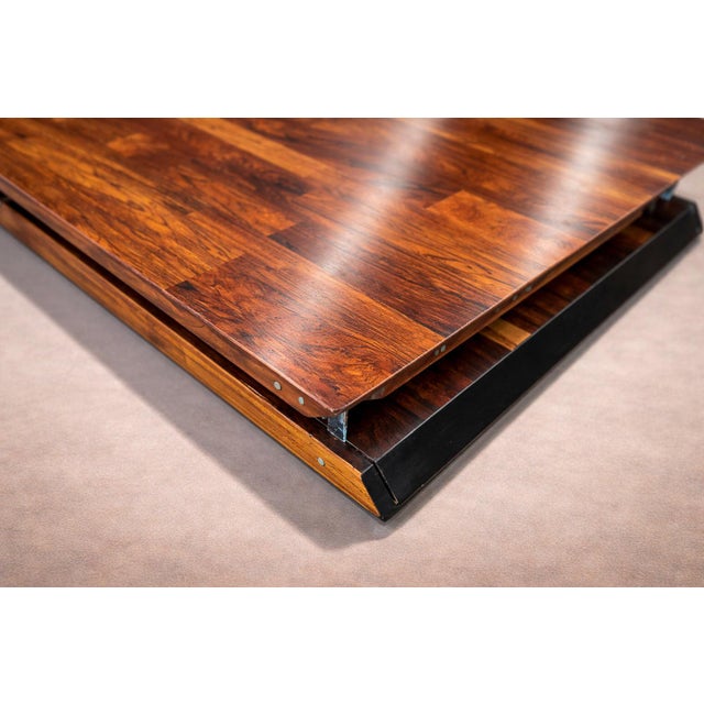 Mid-Century Modern Brazilian Mid-Century Modern Foldable Desk in Rosewood, Jorge Zalszupin, 1970s For Sale - Image 3 of 12