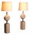 Travertine Floor Lamps by Philippe Barbier for Maison Barbier, 1970, Set of 2 For Sale
