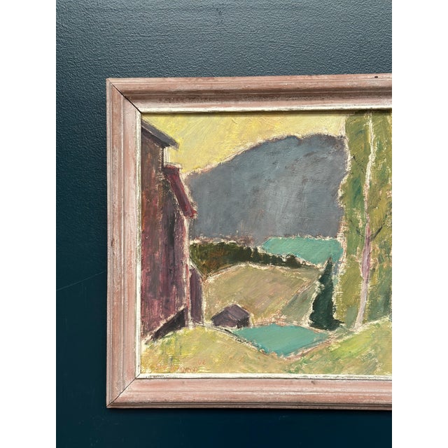 John Hedman, Landskap, 1966, Gouache on Panel, Framed For Sale - Image 14 of 17