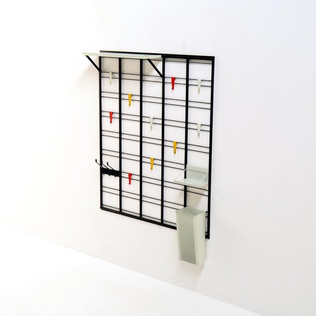 Metal Musical Scale Coat Rack by Tjerk Reijenga for Pilastro, Netherlands, 1950s For Sale - Image 7 of 13