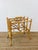 Vintage Bamboo Rattan Fretwork Magazine Rack Stand Chinoiserie / Boho Style For Sale - Image 4 of 6