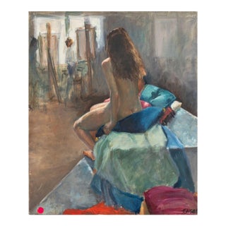 Judy Wild "Study of Sally's Back" Oil, 1980 For Sale