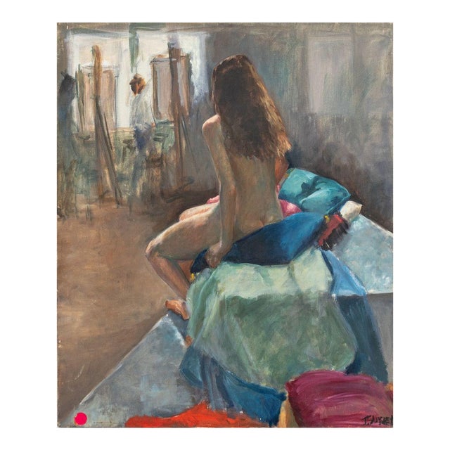 Judy Wild "Study of Sally's Back" Oil, 1980 For Sale