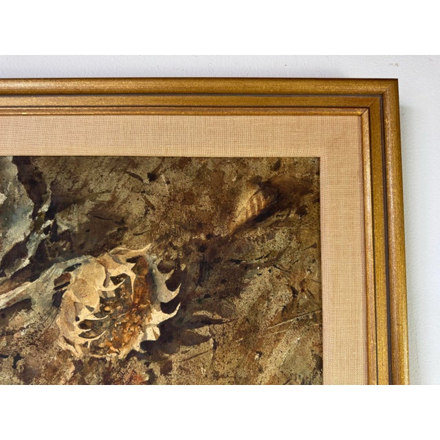 1970s 1970s Vintage William Preston Floral Still Life – Watercolor on Board, Framed For Sale - Image 5 of 9