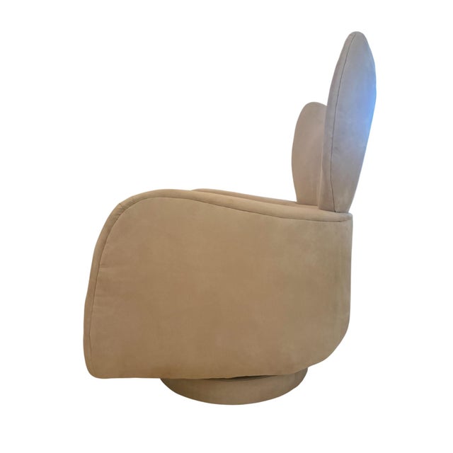 White 1980s Attributed to Vladimir Kagan for Directional " Winback Swivel ". For Sale - Image 8 of 14