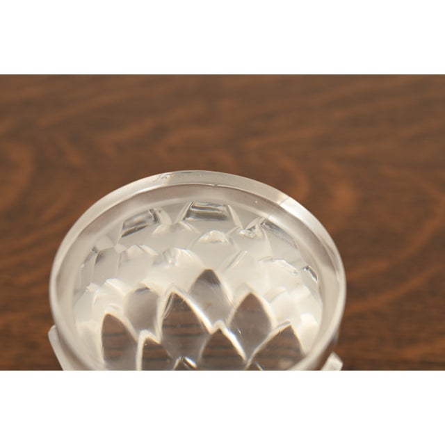 Transparent Lalique "Eagle Head" Art Deco Crystal Paperweight For Sale - Image 8 of 12
