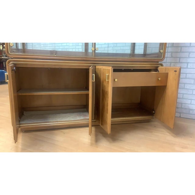 Mid 20th Century Mid Century Modern American of Martinsville Mirror China Cabinet For Sale - Image 5 of 6