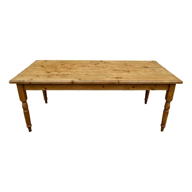 Large Bohemian Farm Table, 1970s For Sale