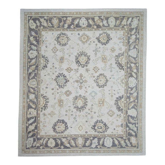 Turkish Oushak Rug 13'1" x 15'2" #20303 For Sale