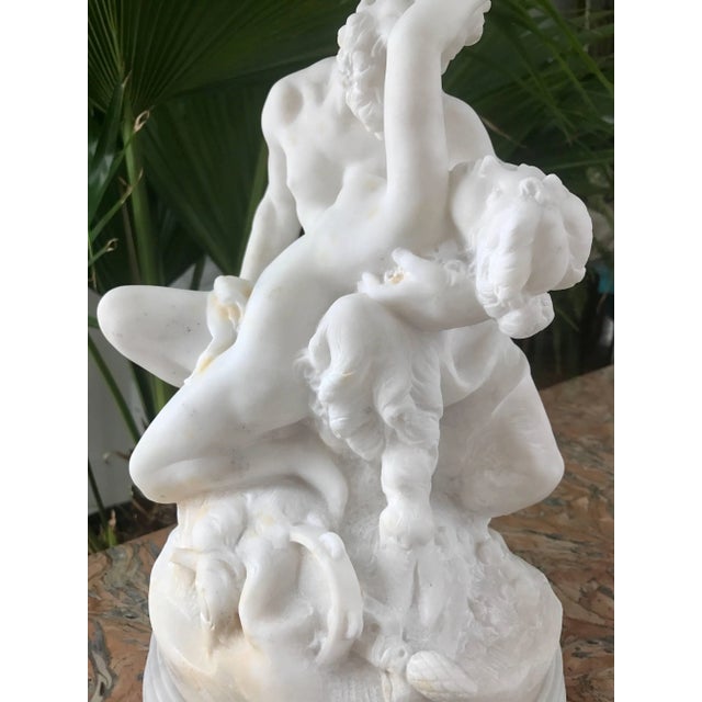 Neoclassical Marble Sculpture of Satyr,18th Century For Sale - Image 3 of 10