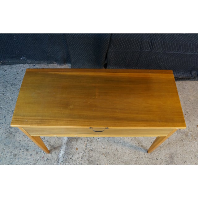 Late 19th Century Antique Country French Rustic Walnut Dough Bin Box Petrin Cabinet Table 38" For Sale - Image 5 of 18