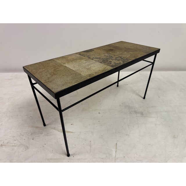 Vintage French Stone Tile Topped Coffee Table, 1960s For Sale - Image 6 of 12